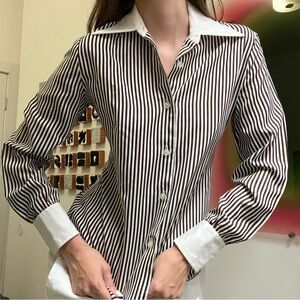 Vintage Striped Blouse